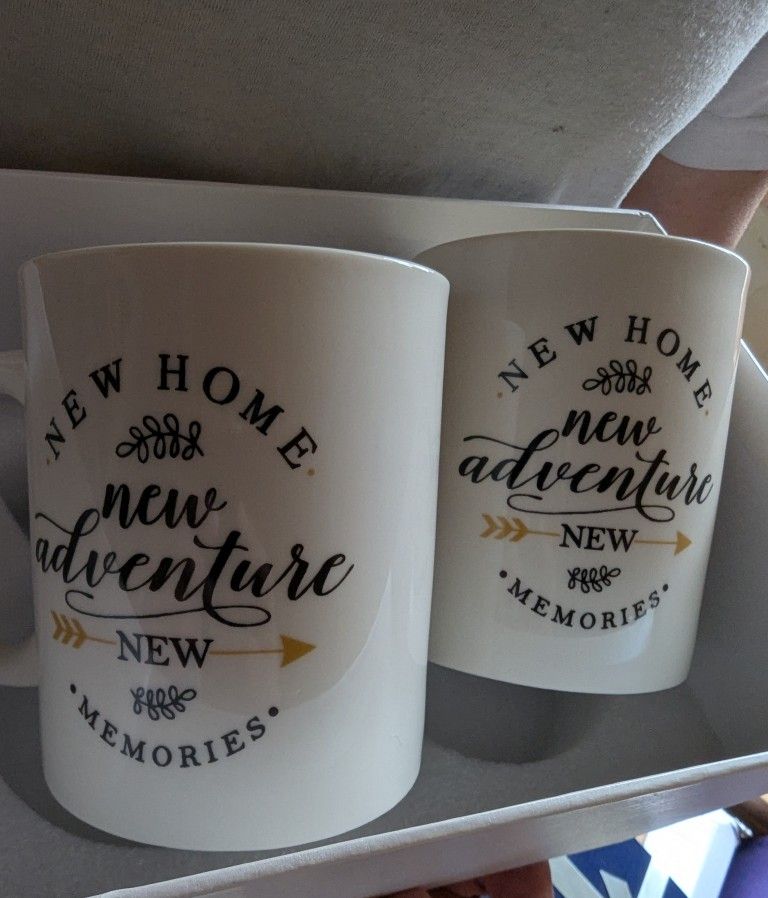 Brand New New Home New Adventures New Memories Mugs Housewarming Gifts
Brand new
Pick up from Sammamish
Cash
Start your mornings off right with