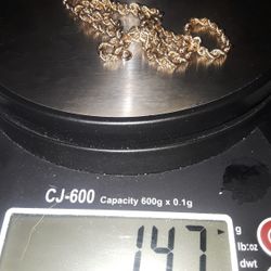 14k Gold Chain -18inch Long 