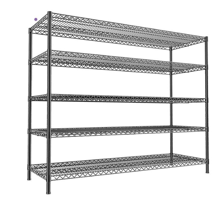 Wire Shelving Unit 5 Tier Metal Shelving Garage Shelving Heavy Duty Metal Shelves for Storage