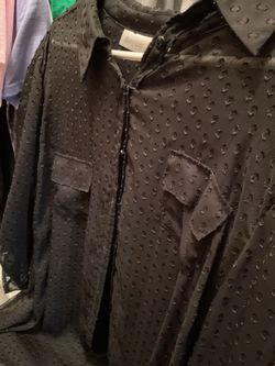 AVENUE BLOUSE BLACK 26/28