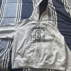 Supreme X Maison Margiela Hoodie Gray Xl
