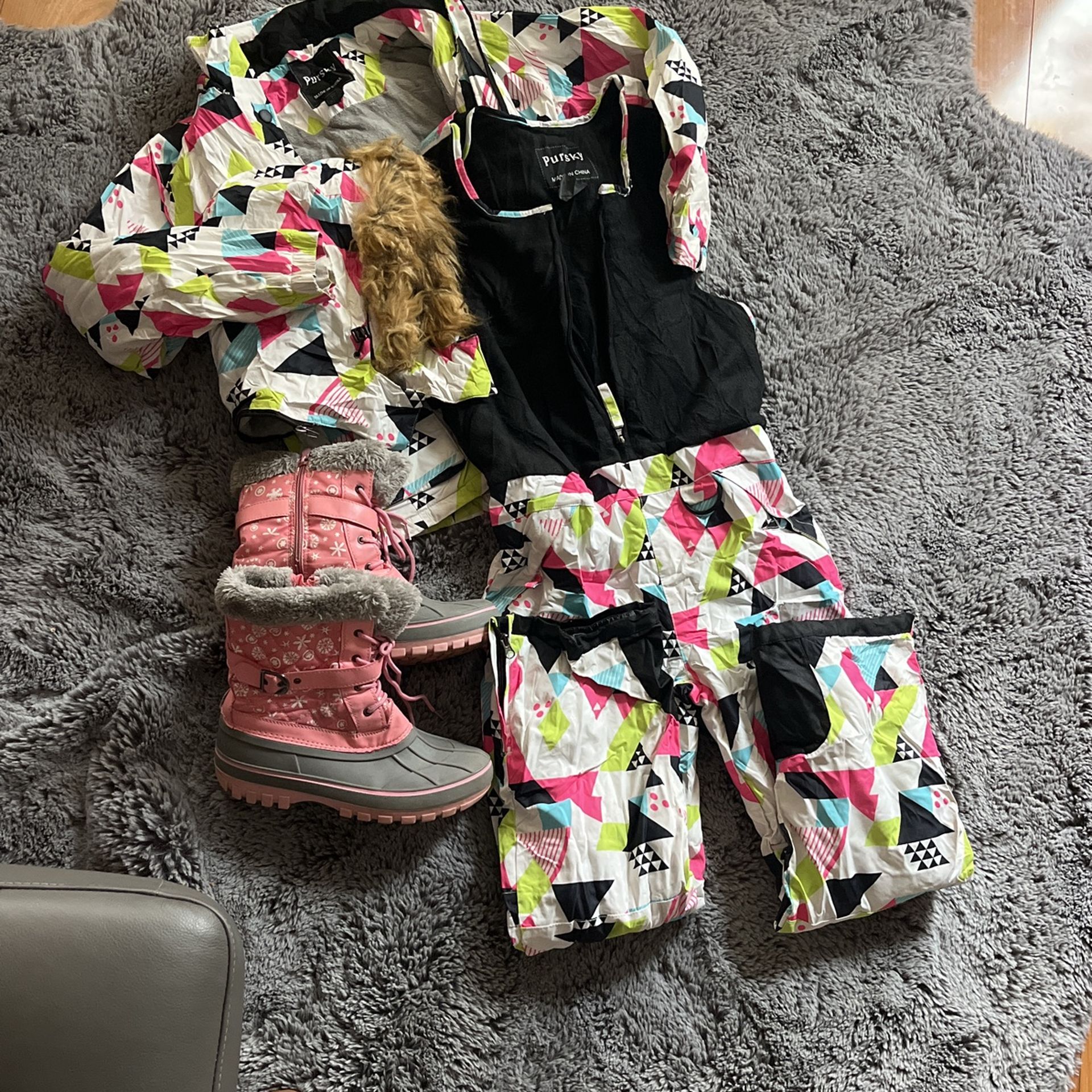 Snow Bib Jacket Girl 10 12
