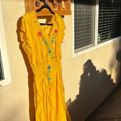 Ladies Yellow Dress
