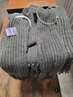 (10) NEW Cherokee Grey Fashion Scarfs. Size 8-16