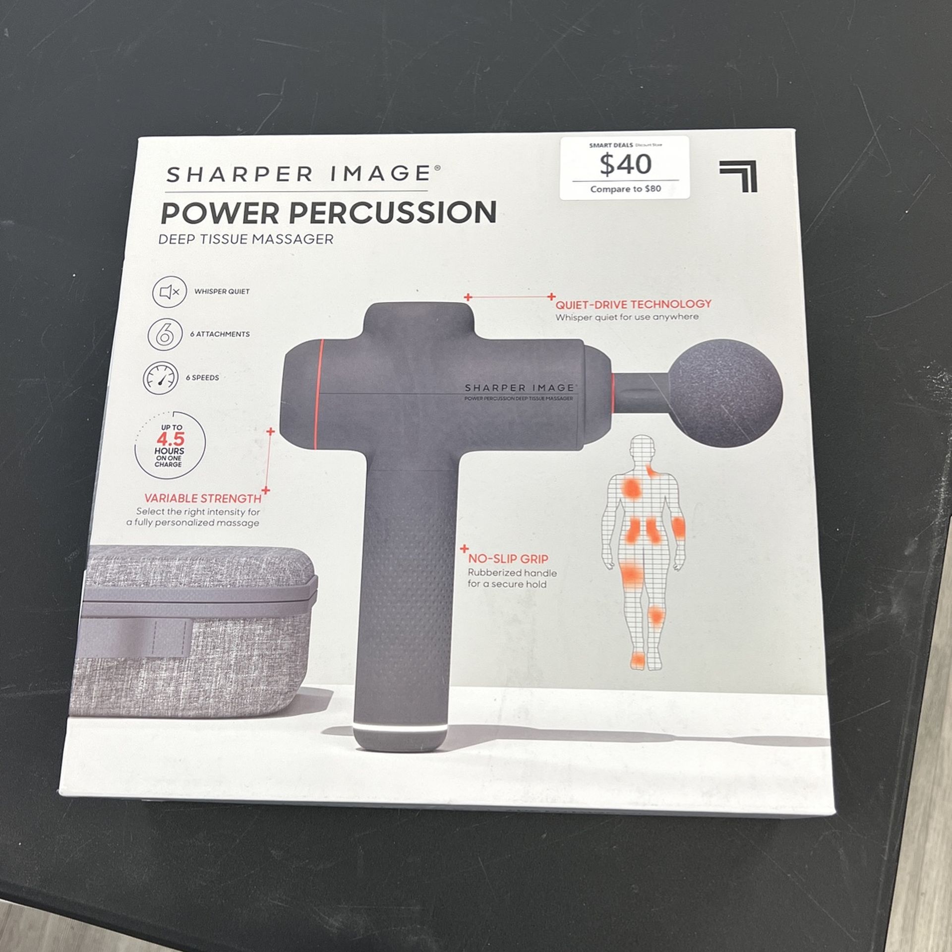 Sharper Image, Deep, Tissue, Massage Gun