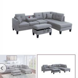 Sectional With Ottoman Brand 