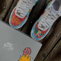 simpson shoes hand painted