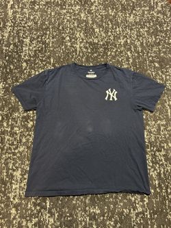  Blue Yankees, the house that Ruth built Bronx, New York T shirt size medium  Tags says L but shirt fits a like a medium