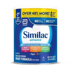Similac advance can be exchanged for infamili