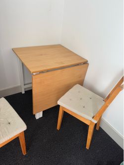 IKEA drop leaf table and chairs