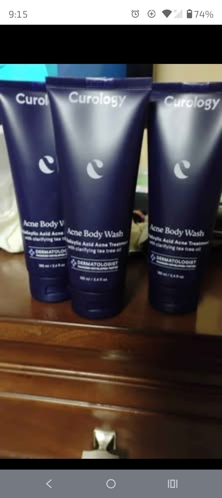 Unopened Curology Acne Body Wash