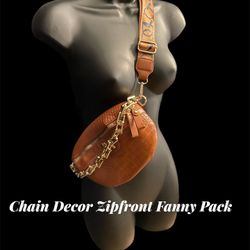Brown Leather Fanny Pack 