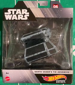Hot Wheels Star Wars 2022 Starships Select #06 Darth Vader's Tie Advanced -1:50-