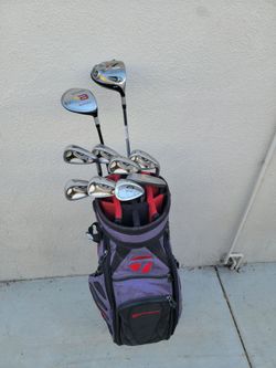 Taylormade R7 Golf Club Set Right Handed Stiff Flex W/TaylorMade Cart Bag