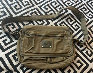 Aalee Side Bag Green Military Cotton