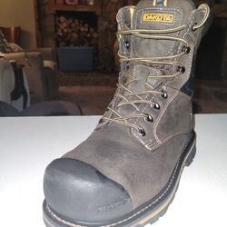 (Size-8W) Dakota WorkPro Series Men's 8537 8 Inch Aluminum Toe Composite Plate Quad Comfort Work Boots - Dark Brown#5ANADK9-8537
 