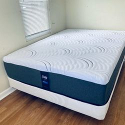 12” Thick Gel Memory Foam Queen Size Mattress And Boxspring • Pay On Delivery 🚚 