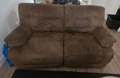 FREE - Brown 2 Seater Recliner Couch