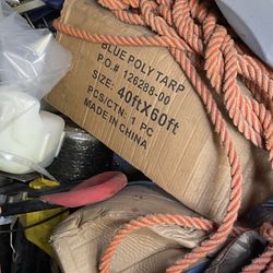 Blue Poly Tarp ( Lona Impermeable Azul) 