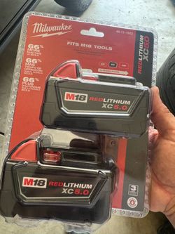 Milwakee 5.0 battery’s