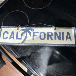 Wood Rustic California Sign