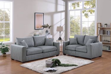 New corduroy couch and love seat set / free delivery