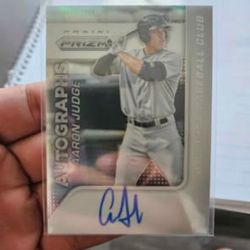 2015 PANINI PRIZM AARON JUDGE AUTO CARD