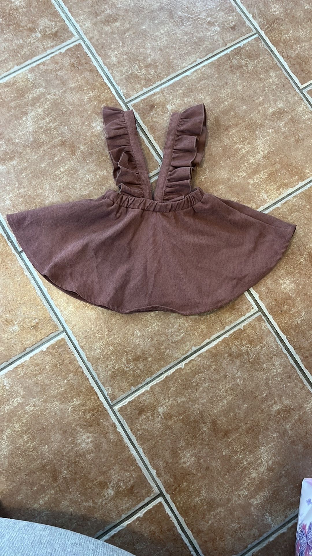 SHEIN Mauve Ruffle Jumper Dress