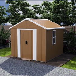6X4 FT Heavy-Duty Metal Storage Shed with Windows, Lockable Door & Ventilation - Weatherproof Outdoo