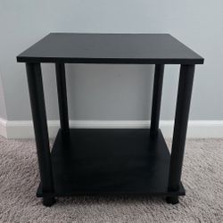 Black side table