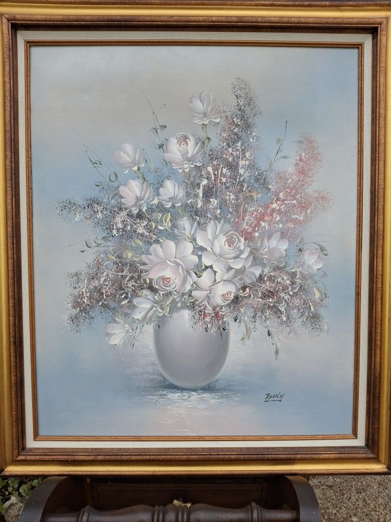ABSOLUTELY GORGEOUS LOOKING THICK OIL PAINTING ON CANVAS SIGN