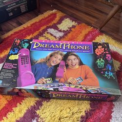 Vintage 1991 Electronic Dream Phone Board Game - Complete And Phone Works