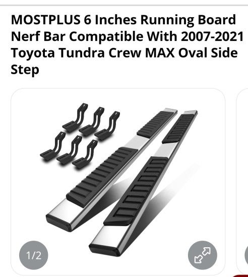 Side steps for a Toyota tundra.
Retail for160