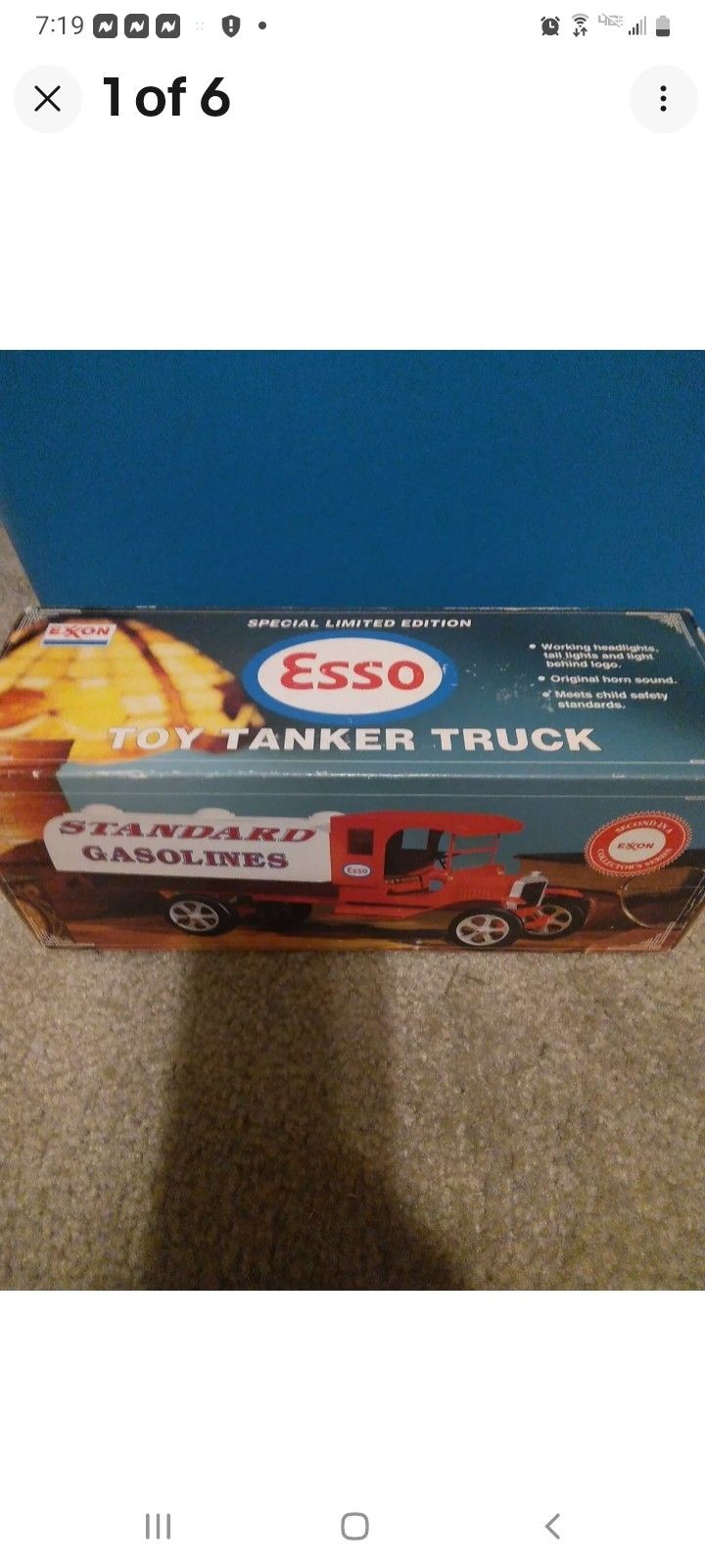 Vintage 1994 Esso Exxon Toy Tanker Truck 2nd In Collectors Series