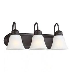 Brush 18.79 in. 3-Light Old Bronze Vanity Light - New