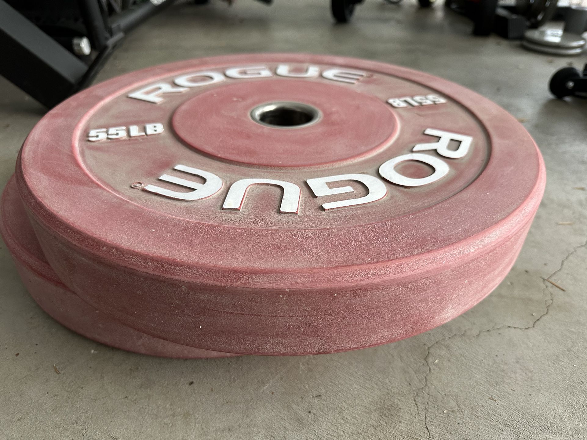 Rogue 55 Lb Bumper Weight Plates - Pair