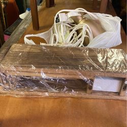 3 Small Wooden Shelves 15 Dollars 2 Lights 15 Dollars 