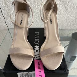 Nude heels size 9 wm - $30