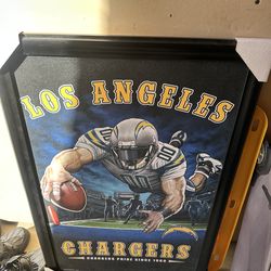 Chargers framed painting