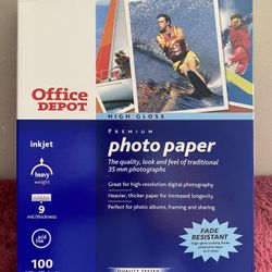 New 100 High Gloss Photo Paper Package 