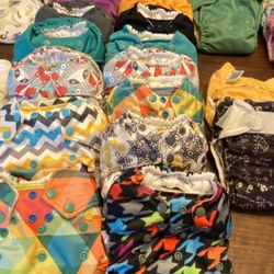 Huge Collection Of All-In-One Cloth Diapers!!