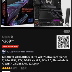 Gigabyte  Z890 Aorus Elite