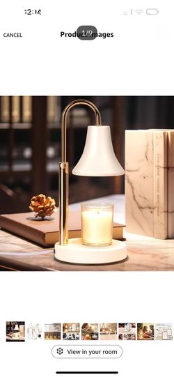 Brand new in box Candle Warmer Lamp White, Height Adjustable Candle Lamp Warmer with Timer, Dimmable Electric Wax Melt Warmer for Jar Candles, House W