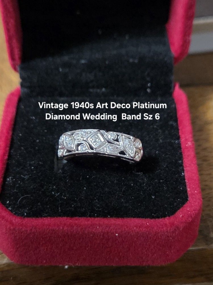 Estate Jewelry Sale! 10K White Gold & 1940's Platinum Wedding Bands + Estate JEWELRY SALE