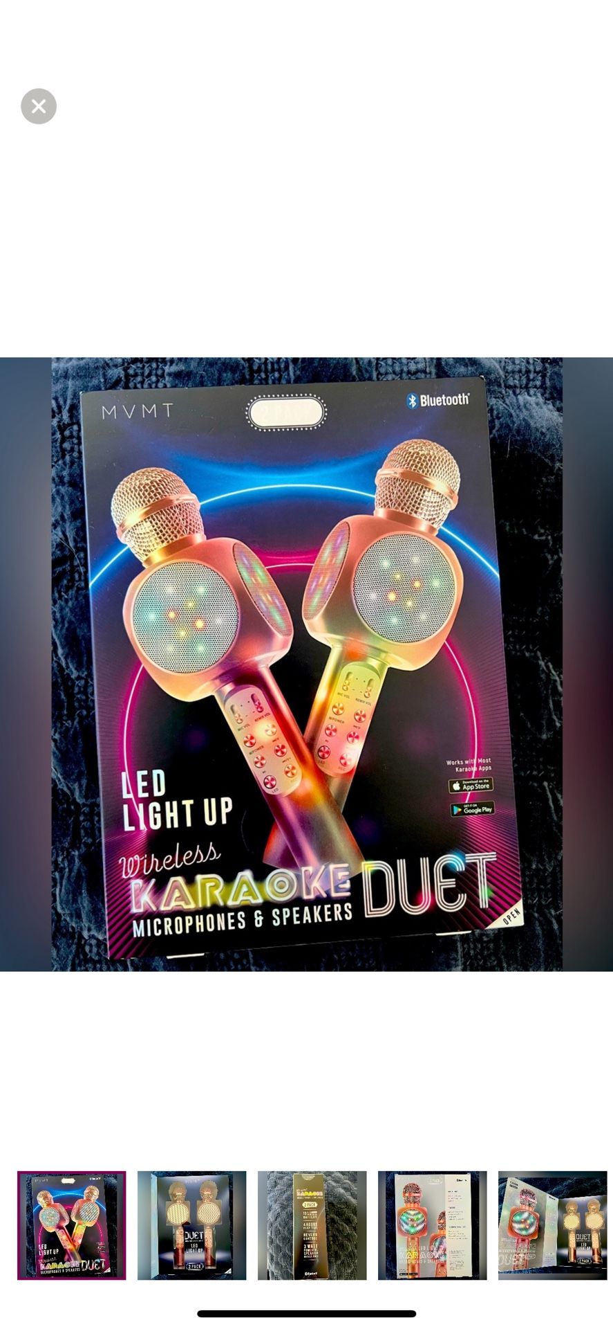 MVMT Wireless Karaoke Microphone & Speaker Duet - Set Of 2