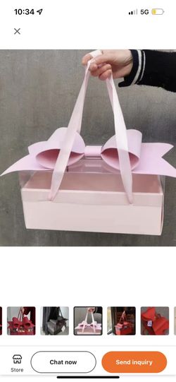 Pair Of Large Pink or Red Gift Boxes - Perfect for Valentine