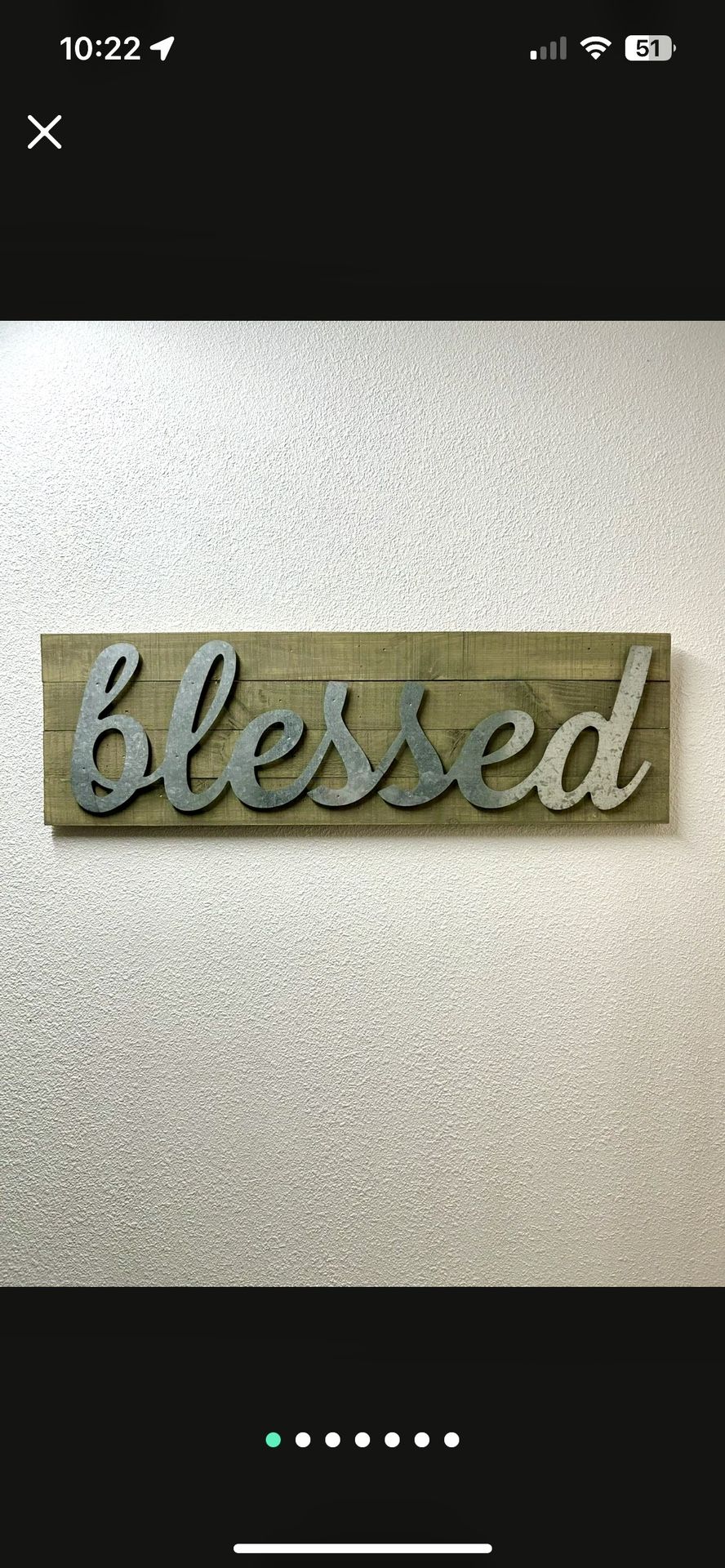 Blessed Wall Sign