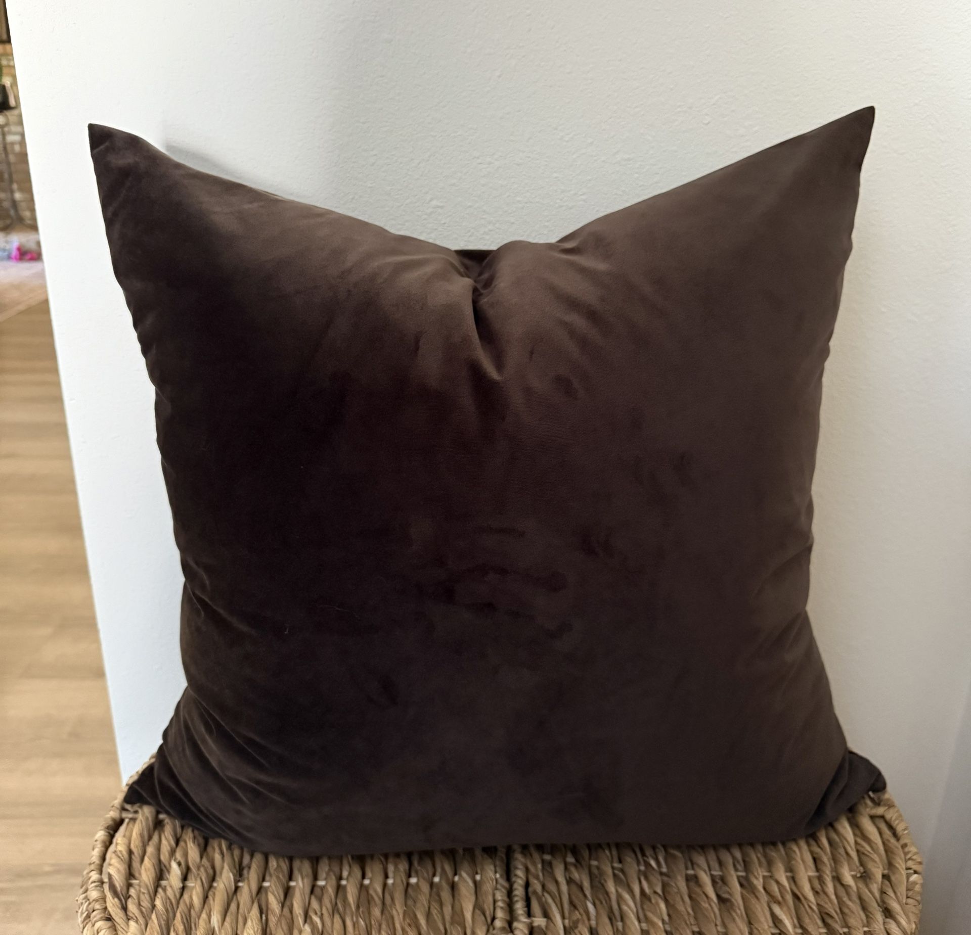 Brown Velvet Pillows