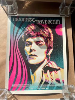Shepard Fairey – Moonage Daydream (Timed Edition) Screenprint Poster – 18″ x 24″