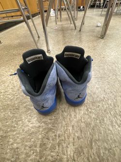Jordan5 blue suede size 9